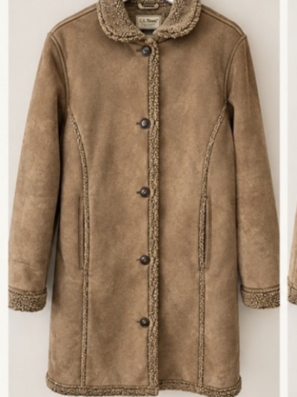 LL Bean Sherpa Lined Coat